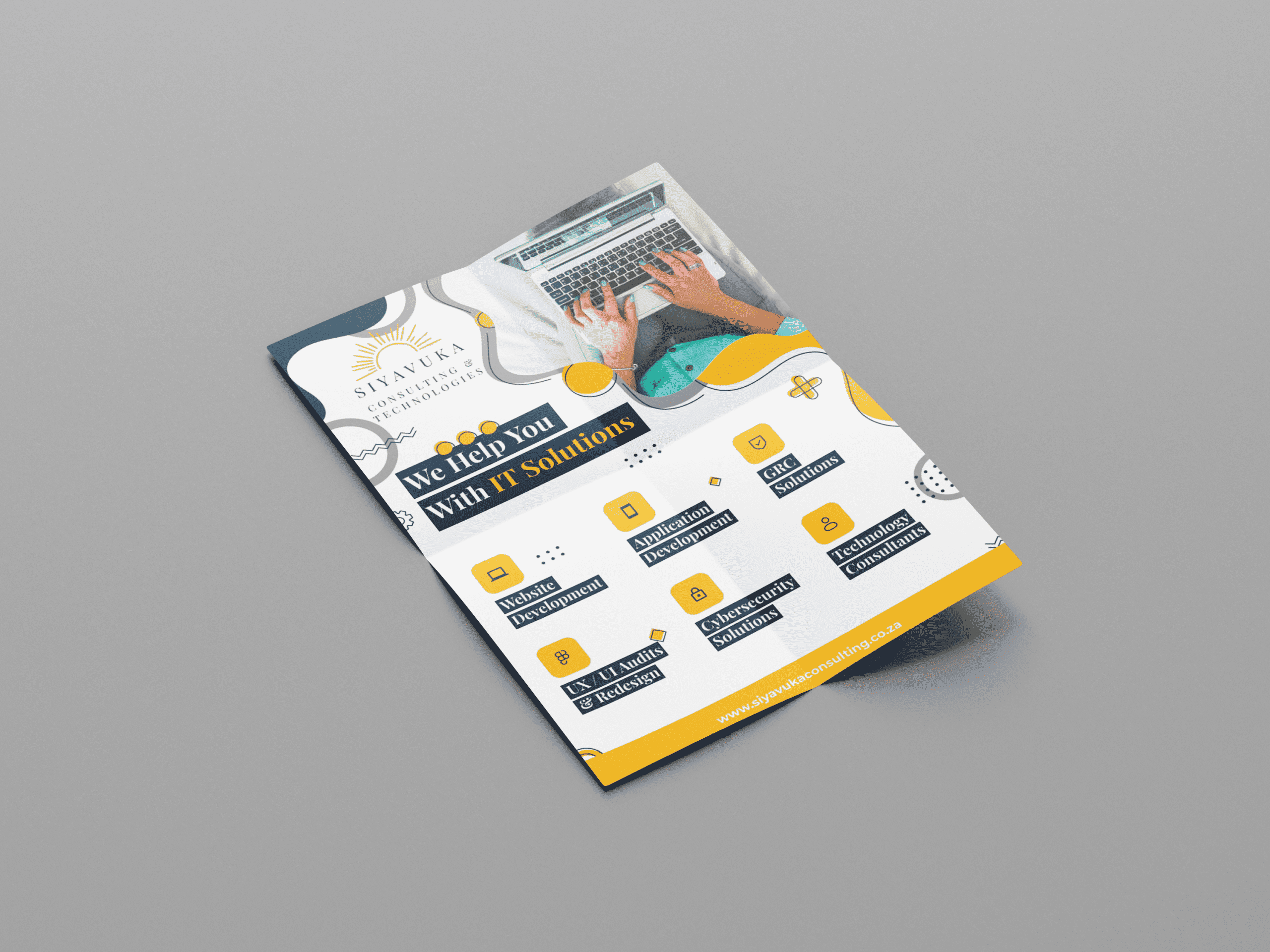 Siyavuka's flyer design brochure design poster design mockup