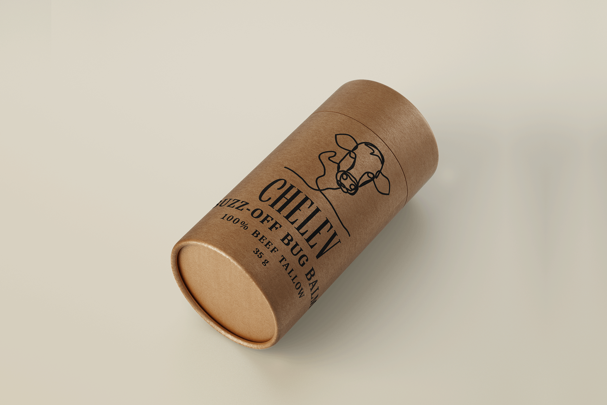 Packaging design mockup for Chelev