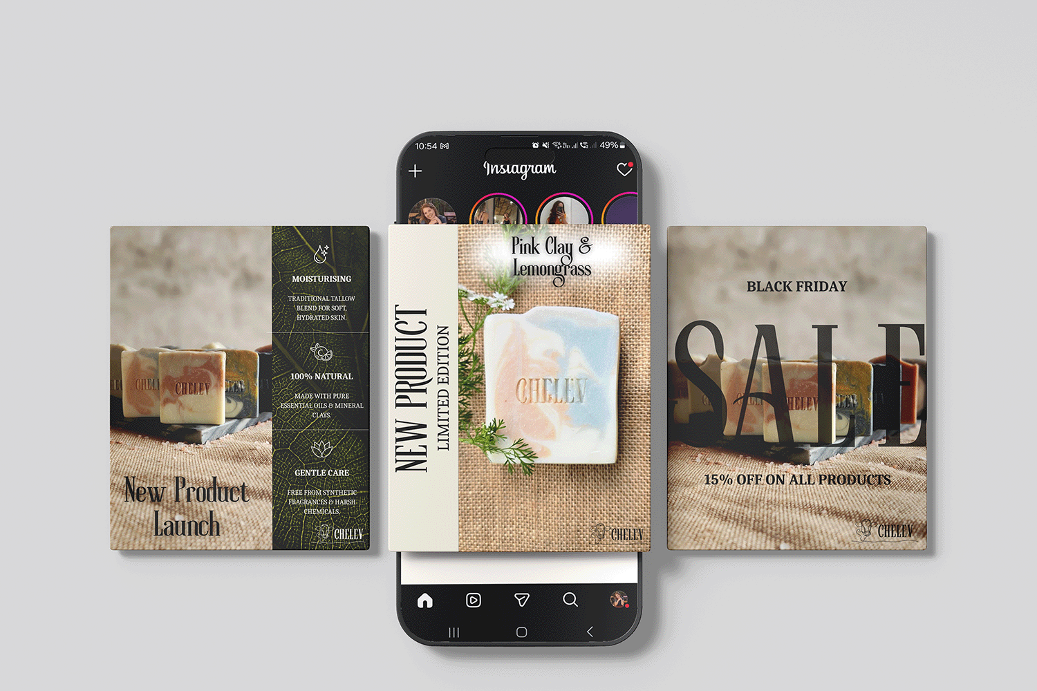 Chelev Social Media Mockup