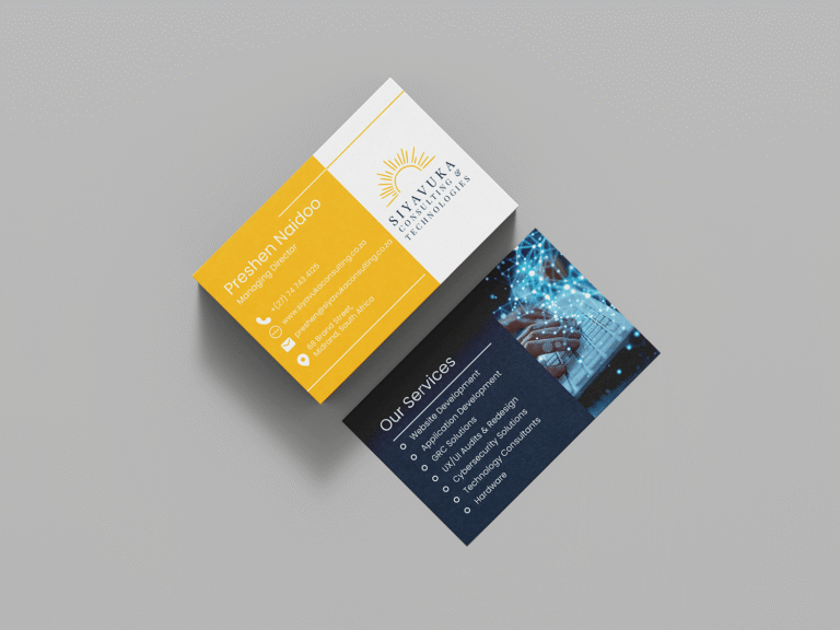 Siyavuka Consulting & Technologies Business Card Mockup