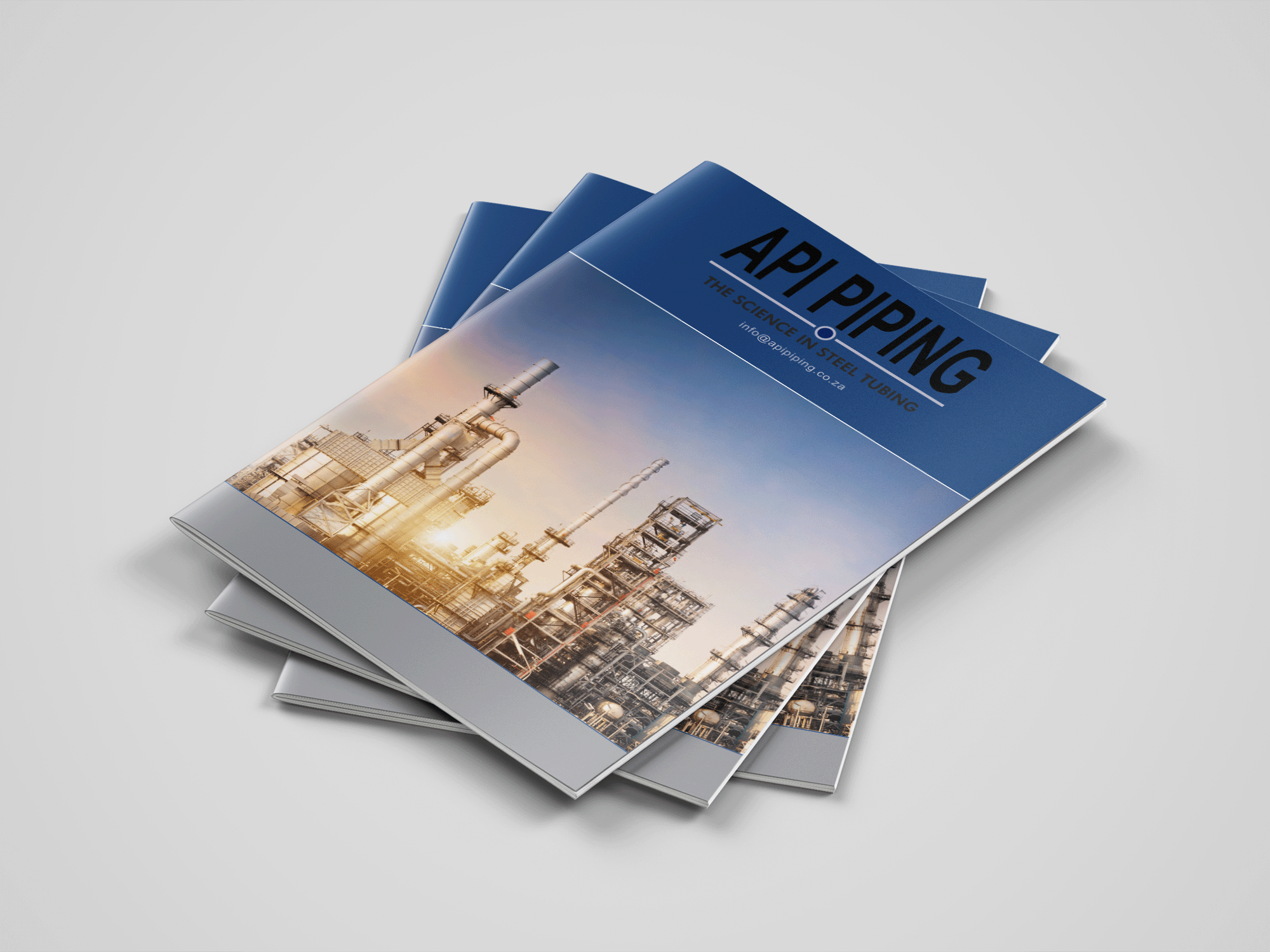 API Piping Company Profile Mockup