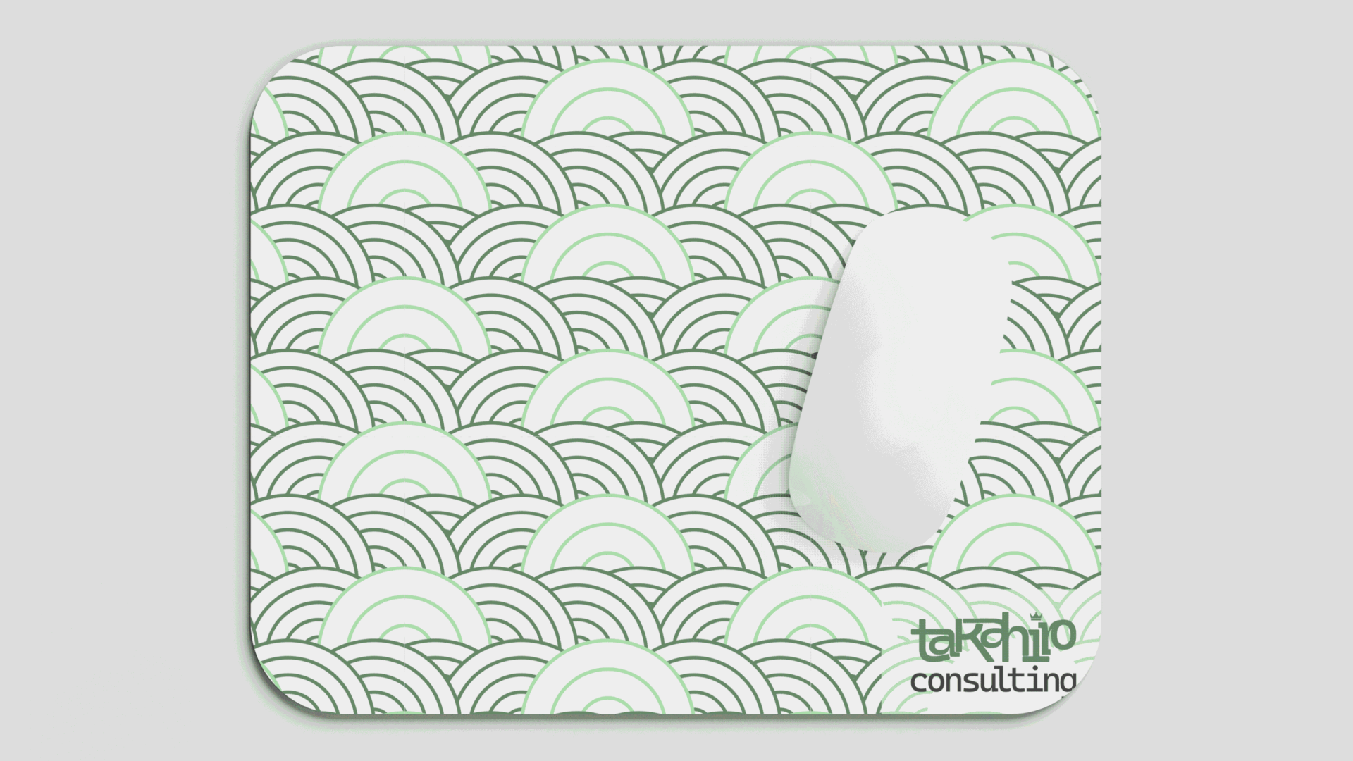 Takahiro Mousepad pattern mockup as part of their corporate identity design